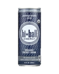 Hi Ball Energy Drink - Organic - Pomegranate Acai - 8.4 oz - case of 24