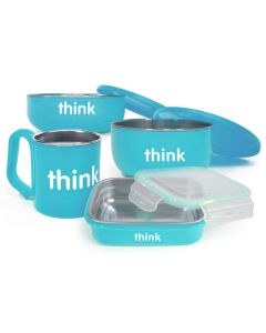 Thinkbaby Feeding Set - BPA Free - The Complete - Light Blue - 1 Set