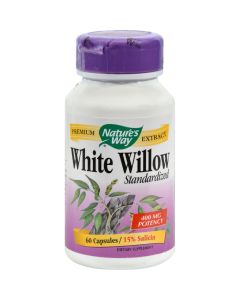 Nature's Way White Willow Bark - 300 mg - 60 Capsules