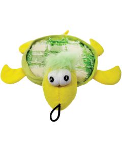 Scoochie Pet Products Plush Tishy Turtle Dog Toy 10.5"-
