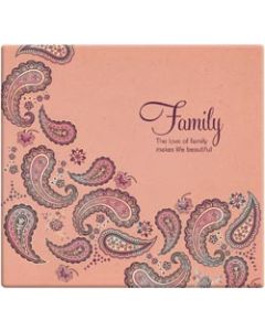 MBI Inspirations Post Bound Album 12"X12"-Family Paisley - Peach