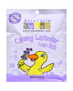 Aura Cacia Calming Foam Bath Lavender Essential Oil - Case of 6 - 2.5 oz