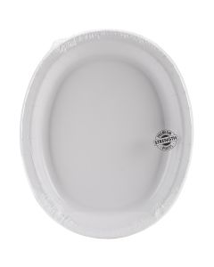 Creative Converting Dinner Platter 10"X12" 8/Pkg-White