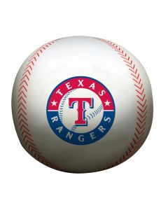 The Northwest Company Rangers 12" Diameter Beaded Spandex Baseball Pillow (MLB) - Rangers 12" Diameter Beaded Spandex Baseball Pillow (MLB)