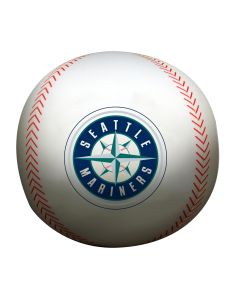 The Northwest Company Mariners 12" Diameter Beaded Spandex Baseball Pillow (MLB) - Mariners 12" Diameter Beaded Spandex Baseball Pillow (MLB)