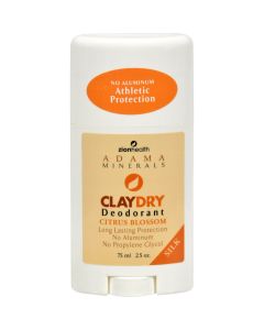 Zion Health Claydry Silk Deodorant - Citrus - 2.5 oz