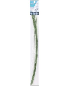 Panacea Cloth Covered Stem Wire 16 Gauge 18" 8/Pkg-Green