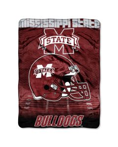 The Northwest Company Mississippi State College "Overtime" 60x80 Micro Raschel Throw