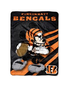 The Northwest Company Bengals 46"x60" Mickey Micro Raschel Throw (NFL) - Bengals 46"x60" Mickey Micro Raschel Throw (NFL)