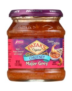 Patak's Pataks Chutney - Major Grey - Mild - 12 oz - case of 6