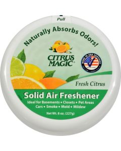 Citrus Magic Air Freshener - Odor Absorbing - Solid - Fresh Citrus - 8 oz (Pack of 3) - Citrus Magic Air Freshener - Odor Absorbing - Solid - Fresh Citrus - 8 oz (Pack of 3)