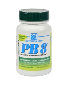 Nutrition Now PB 8 Pro-Biotic Acidophilus For Life - 500 mg - 60 Vegetarian Capsules