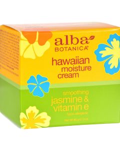 Alba Botanica Hawaiian Moisture Cream Jasmine and Vitamin E - 3 oz