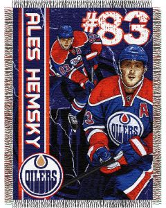The Northwest Company Ales Hemsky - Oilers 48"x 60" Tapestry Throw (NHL) - Ales Hemsky - Oilers 48"x 60" Tapestry Throw (NHL)