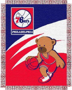 The Northwest Company 76ers 044 baby 36"x 46" Triple Woven Jacquard Throw (NBA) - 76ers 044 baby 36"x 46" Triple Woven Jacquard Throw (NBA)