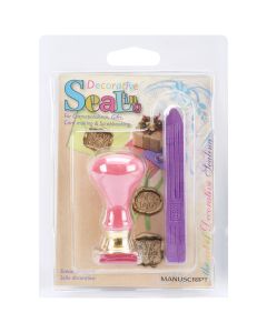 Manuscript Pen Decorative Resin Sealing Set W/Purple Wax-Hugs & Kisses