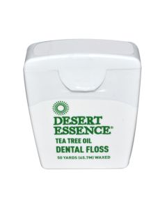 Desert Essence Dental Floss Tea Tree Oil - 50 Yds - Case of 6
