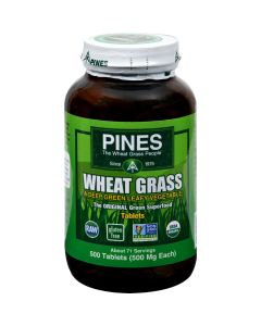 Pines International Wheat Grass - 500 mg - 500 Tablets