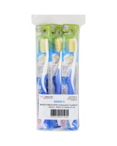 Mouth Watchers Toothbrush Refill - A B - Adult - Blue - 1 Count - Case of 5