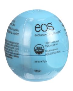 Eos Products Lip Balm - Smooth Sphere - Organic - Blueberry Acai - .25 oz - Case of 8