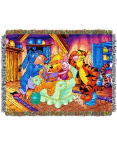 The Northwest Company Pooh- Pooh Story Time 48"x60" Tapestry Throw