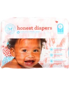 The Honest Company Diapers - Giraffes - Size 4 - Children 22 to 37 lbs - 29 count - 1 each