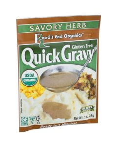 Road's End Organics Gravy Mix - Organic - Savory Herb - 1 oz - Case of 12