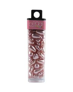 Mode International Square Tube Glass Beads 2oz-Pearl Pink Mix