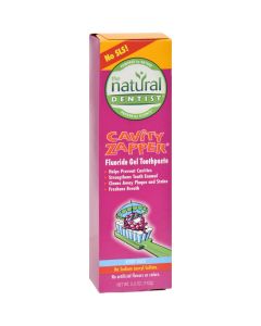 Natural Dentist Cavity Zapper Anticavity Gel Toothpaste Berry Blast - 5 oz
