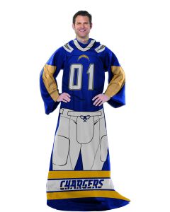 The Northwest Company Chargers  "Uniform" Adult Fleece Comfy Throw