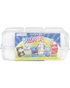 Colorbok Plaster Playset-Cats & Dogs