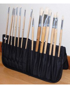 Martin Universal Just Stow It Zippered Easel Back Brush Case-7.25"X7.25"
