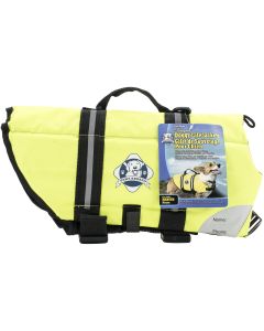 Fido Pet Products Paws Aboard Doggy Life Jacket Medium-Safety Neon Yellow