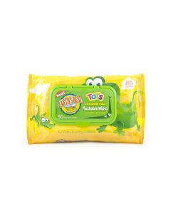 Earth's Best Tots Flushable Wipes Chlorine Free - 50 Wipes