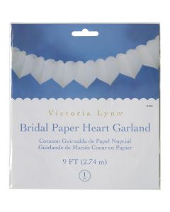 Darice Victoria Lynn Tissue Paper Garland 9'-White