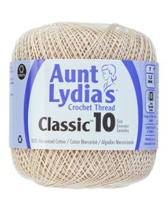 Coats Crochet Aunt Lydia's Classic Crochet Thread Size 10-Natural