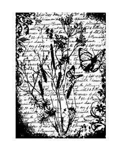 Stampers Anonymous Tim Holtz Cling Stamp 2.5"X3.5"-Flutter