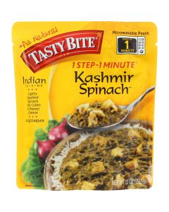 Tasty Bite Entrees - Indian Cuisine - Kashmir Spinach - 10 oz - case of 6