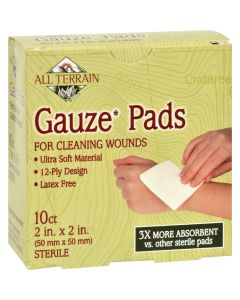 All Terrain Gauze Pads Latex Free - 10 Pads