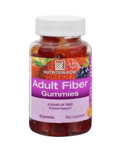 Nutrition Now Fiber Gummies Blackberry Peach and Strawberry - 60 Gummies