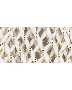 Coats Crochet Aunt Lydia's Metallic Crochet Thread Size 10-Natural & Gold