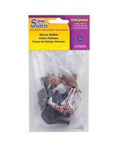 Woodland Scenics Scene Setters(R) Figurines-African Wildlife 5/Pkg - Scene Setters(R) Figurines-African Wildlife 5/Pkg