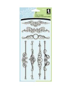 Inkadinkado Clear Stamps 4"X8"-Ornate Flourish