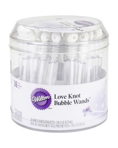 Wilton Bubble Wands .16oz 36/Pkg-Love Knot