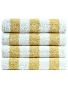 Bare Cotton Luxury Hotel & Spa Towel 100% Genuine Turkish Cotton Pool Beach Towels - Salmon - Cabana  - Set of 2