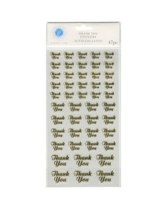 Darice Victoria Lynn Stickers 47/Pkg-Gold Thank You