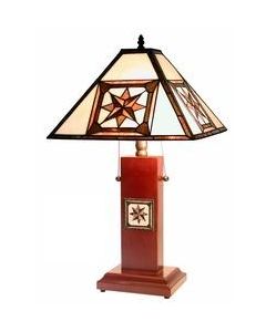 Warehouse of Tiffany Tiffany-style Octagram MissionTable Lamp