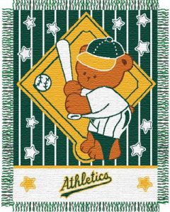 The Northwest Company Athletic A's baby 36"x 46" Triple Woven Jacquard Throw (MLB) - Athletic A's baby 36"x 46" Triple Woven Jacquard Throw (MLB)