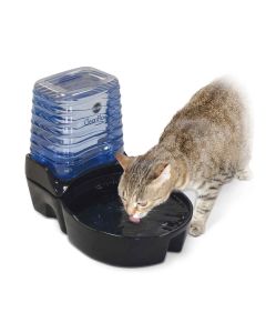 CleanFlow Cat Ceramic Fountain with Reservoir 170 oz. - K&H Pet Products CleanFlow Dog Ceramic Fountain with Reservoir 170 oz. Small Off-White 11.5" x 9" x 10.5"