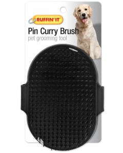 Westminster Pet Products Palm Pin Curry Brush For Dogs & Cats-